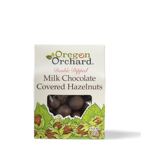Oregon Orchard Double Dipped Milk Chocolate Covered Hazelnuts 8 Oz