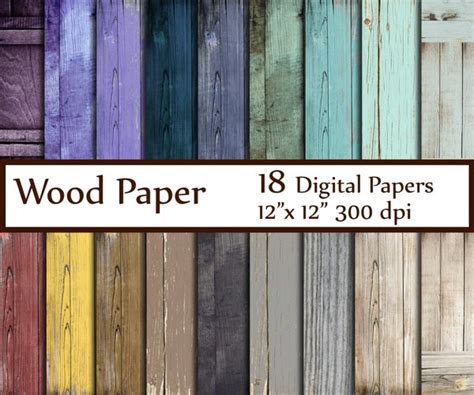 Wood Digital Paper Pack 29993