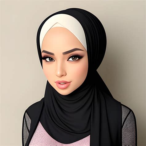 Sexy Hijab Babe Arthub Ai