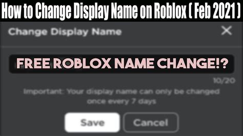 How To Change Display Name On Roblox Feb 2021 Know The Updates Watch