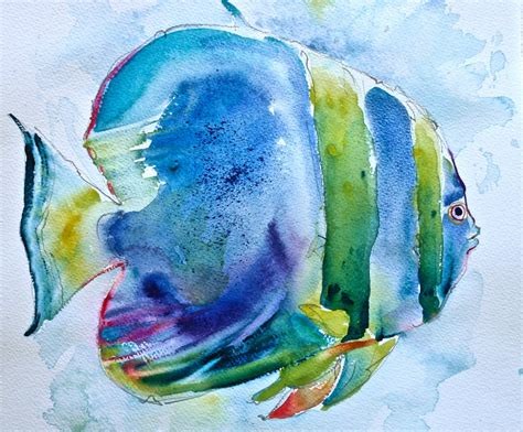 P7046305 1600×1326 Pixel Fish Art Watercolor Fish Fish Painting