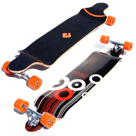 Solid maple construction also makes it more durable than others. Atom 41" Drop Deck Longboard - Orange - California ...