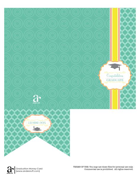 For more cards, click on the more button. Ruff Draft: Free Printable Graduation Money Card - Anders Ruff Custom Designs, LLC