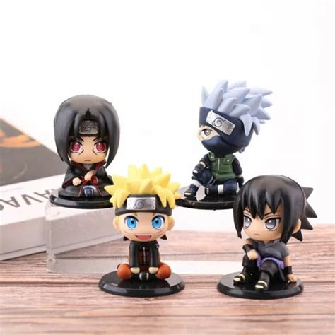 Cute Anime Figures Naruto Uzumaki Kakashi Sasuke Itachi Figure Car