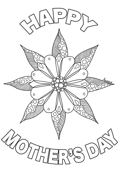 Mother s day - Mother's Day Adult Coloring Pages