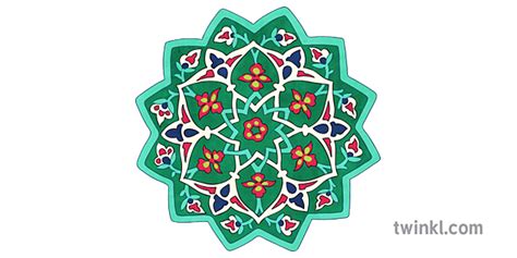 Arabesque Islamic Art 2 Illustration Twinkl
