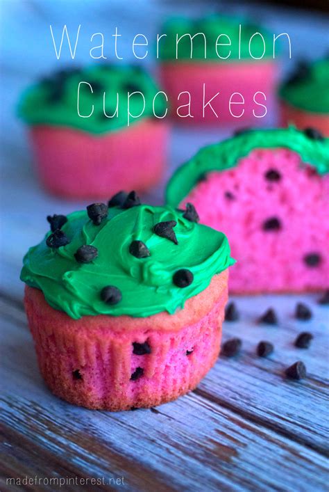 Watermelon Cupcakes Mandys Recipe Box