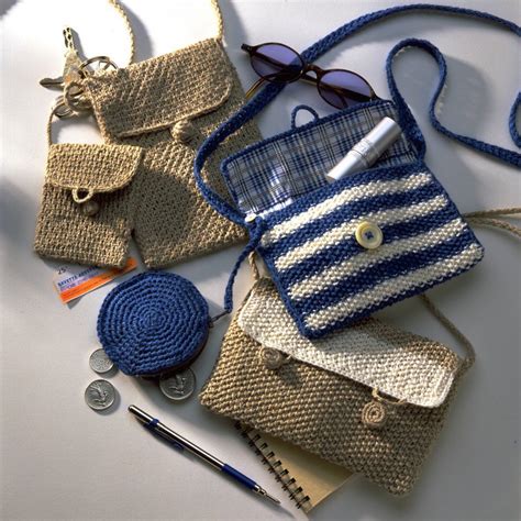 Trois Pochettes En Crochet Et Tricot Marie Claire