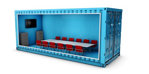 Container Office Isolated Stock Illustration Illustration Of Cargo