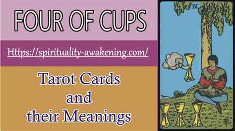 …we would recommend speaking to a live tarot reader to get the best understanding of the four of cups tarot card in relation to your life. Four of Cups Tarot Card | Tarot Cards Meanings | Spirituality Awakening