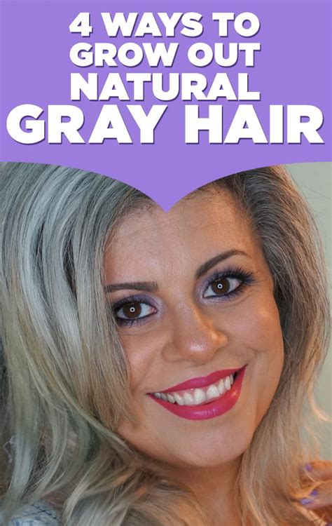 In This Video Im Sharing 4 Ways To Grow Out Natural Gray Hair Hope