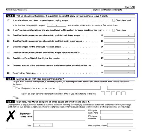Business 941 Irs Form 941 Instructions For 2021 How To Fill Out