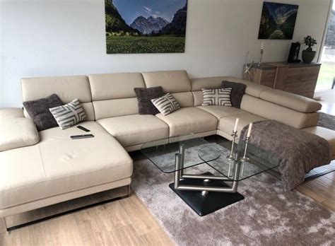 Caramel leather chair, with percussive & shiatsu chair massager, bluetooth speaker and recliner. Leder Sofa | Kaufen auf Ricardo