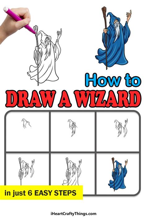 Wizard Drawing How To Draw A Wizard Step By Step