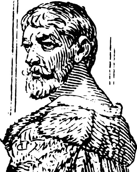 Benvenuto Cellini Vintage Illustration Sculptor Art Musician Vector