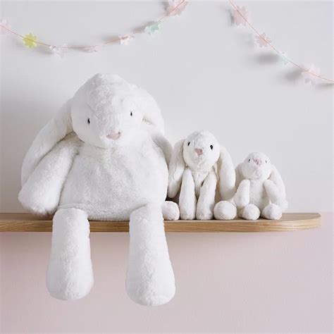 Jellycat Mini White Smudge Bunny Toy Soft Toys The White Company Uk