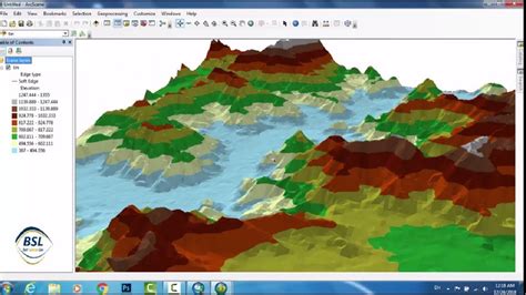 Showing Dem In 3d View In Arcgis Dem In 3d View In Arcmap Dem In