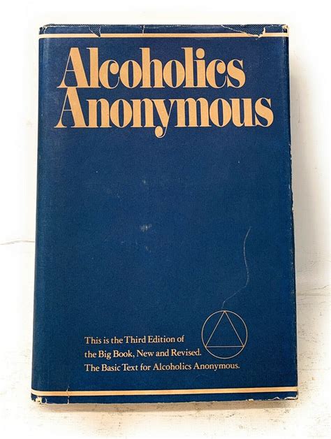 Alcoholics Anonymous Big Book For Sale Only Left At