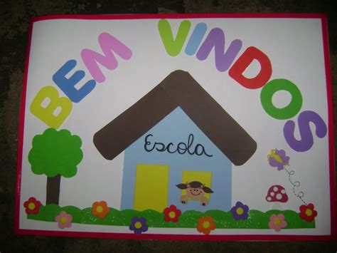Painel De Bem Vindos Para Escola