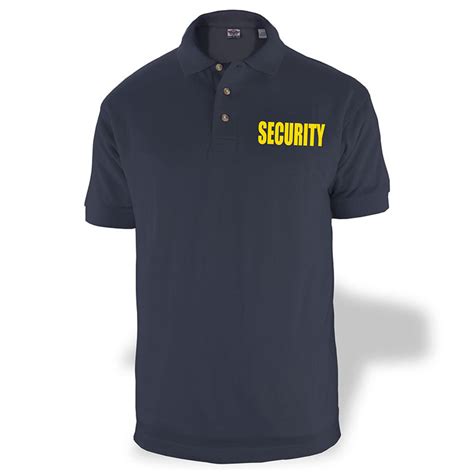 Navy Blue Security Guard Uniform T Shirt Police Style Uniform Tactical