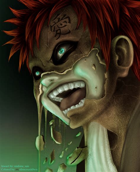 Gaara Insane Colored By Msilenceart On Deviantart