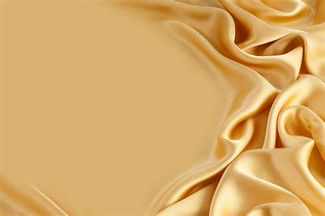 Best Silk Fabric Wave Background Yellow Satin Cloth Texture Stock