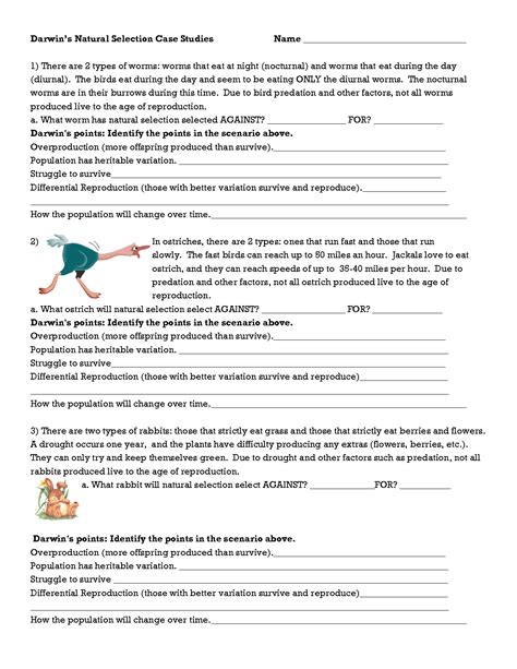 Start studying natural selection gizmo 5 questions. 15 Best Images of Natural Selection Worksheet Answers ...