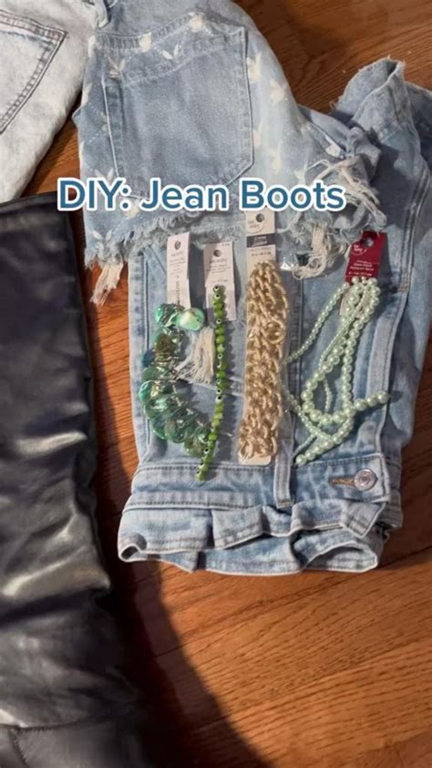 Diy Jean Boots Diy Clothes Upcycle Clothes Denim Diy Clothes