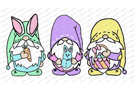 Easter Gnomies - Gnomes - Gnome - Bunny Basket Carrot - SVG