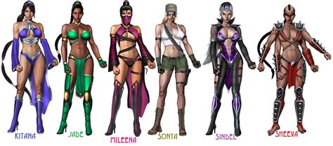 Mk 2011 Ladies In Their Alternate Outfits The Ladies Of Mortal Kombat Fan Art 24195899 Fanpop