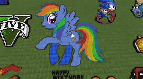 Rainbow Dash Pixel Art By 8bitblublu On Deviantart