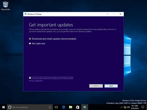 After going to windows update, users can download and install any available updates. How to install Anniversary Update from an ISO