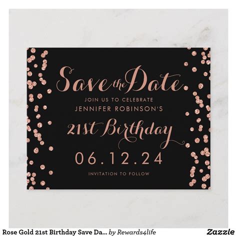 Free Save The Date Birthday Templates Create Beautiful Happy Birthday
