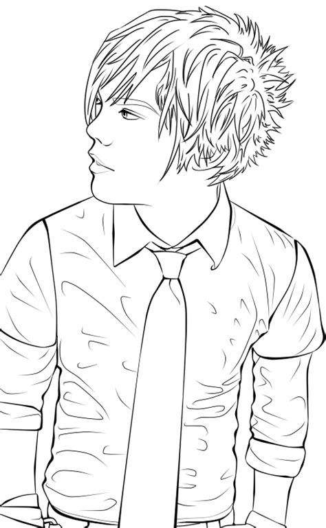 And you can freely use images for your personal blog! Emo Boy Lineart by Naruto-1949 on DeviantArt