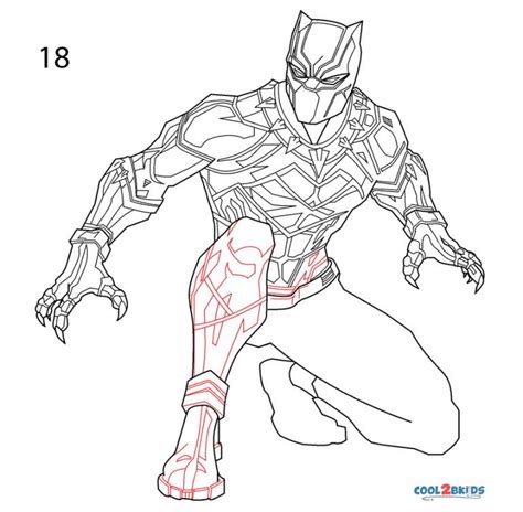 How To Draw Black Panther Step By Step Pictures