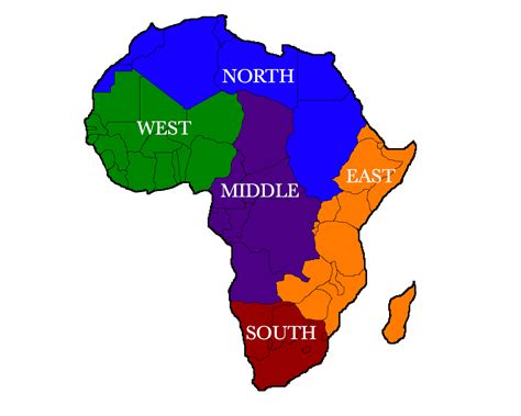 The Regions Of Africa