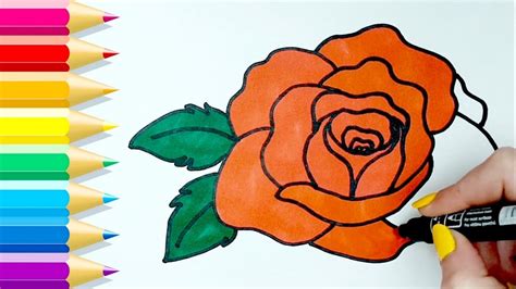 Como Dibujar Una Rosa Paso A Paso How To Draw A Red Rose