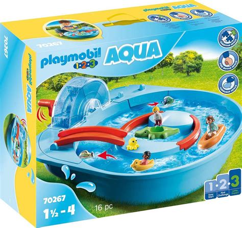 Playmobil® Konstruktions Spielset Fröhliche Wasserbahn