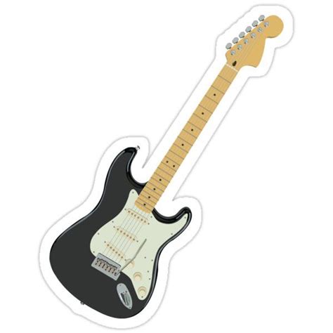Electric Guitar Sticker By Designs111 In 2021 Guitar Stickers