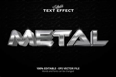 Metal Text Graphic By Yolcura1 · Creative Fabrica