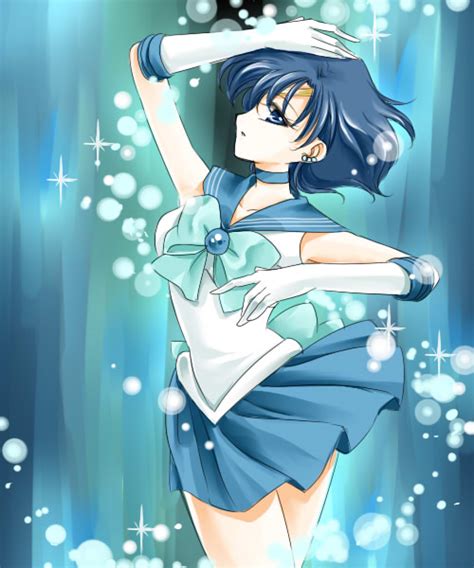 Safebooru 1girl Bishoujo Senshi Sailor Moon Blue Blue Background Blue