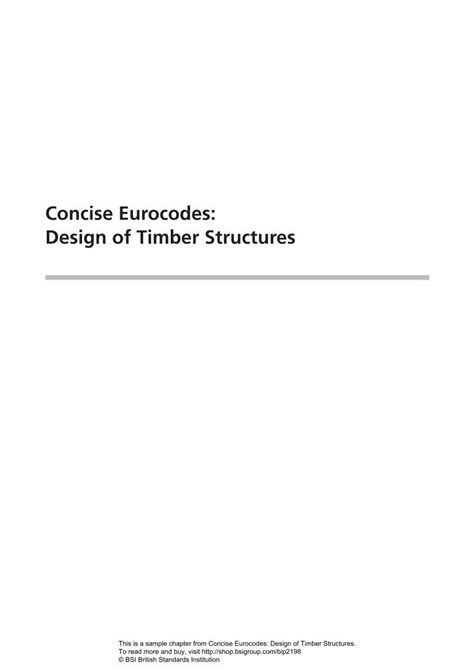 PDF Concise Eurocodes Design Of Timber Structures Shop Bsigroup Com Upload Shop Download