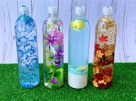 DIY Seasonal Sensory Bottles | eHow.com | Sensory bottles, Glitter sensory bottles, Water bottle ...