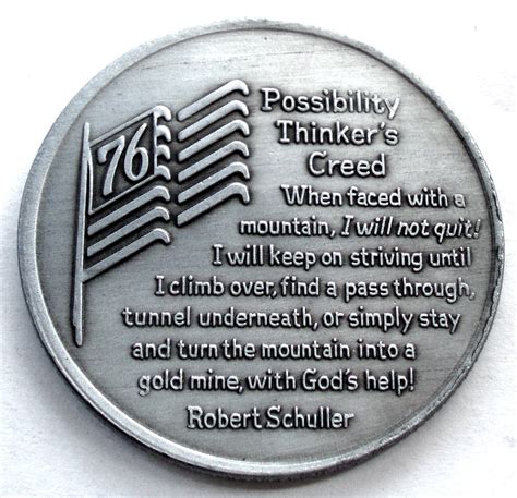 Usa In God We Trust 1776 1976 Possibility Thinkers Creed Medal 387mm