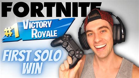 First Fortnite Victory Royale First Time Playing Fortnite Solo