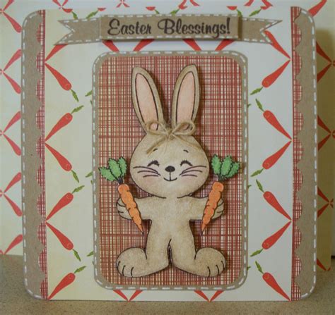Scrappin Navy Wife Easter Blessings Bunny Card