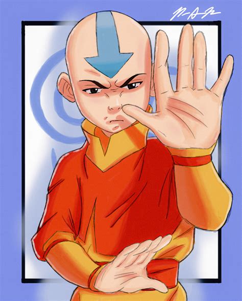 Avatar Aang Art By Me Nonotheavatarpearson Rthelastairbender