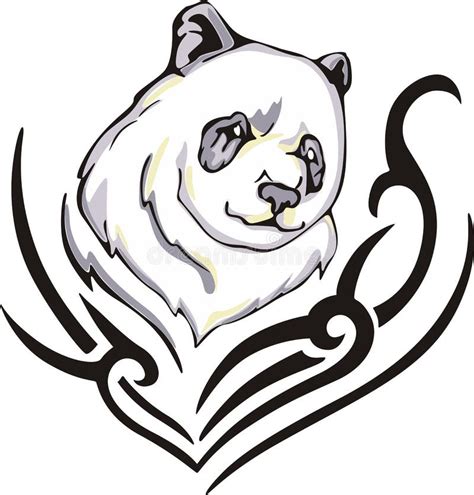 Panda Tattoo Stock Vector Illustration Of Asia China 26259830