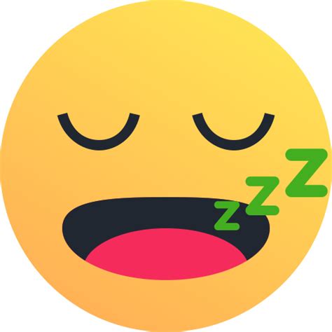 Sleepy Emoji Emoticon Reaction Snooze Icon