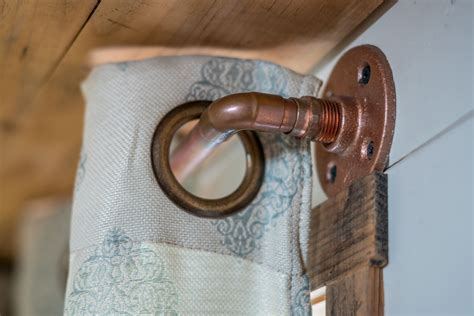 Copper Curtain Rods Easy Diy For Tiny Home Interior Design